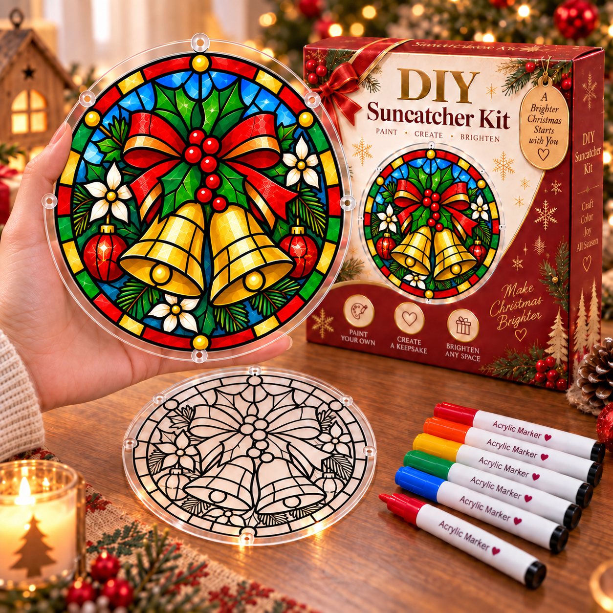 🎁LIMITED‑TIME 70% OFF! ✨DIY Sun Catcher Painting Kit – Make Colorful Art That Comes Alive in the Sun 🎨