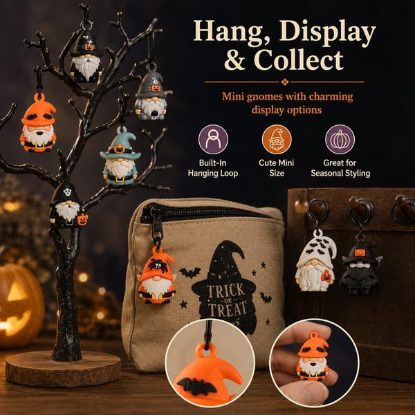 🎃 Last Day 70% OFF - 24 Days of Halloween Gnome Surprise Figures Advent Calendar Box