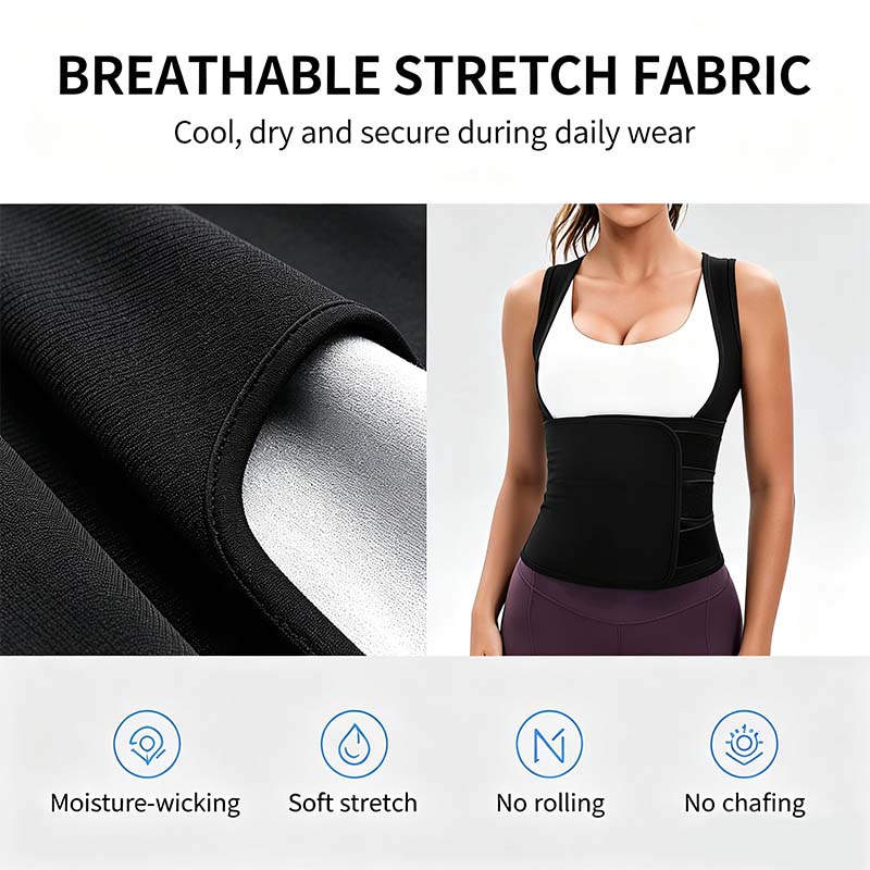 🔥Limited time 70% OFF -Women's Zip-Up Compression Shapewear Vest - Athletic Active Tops 🏋️‍♀️