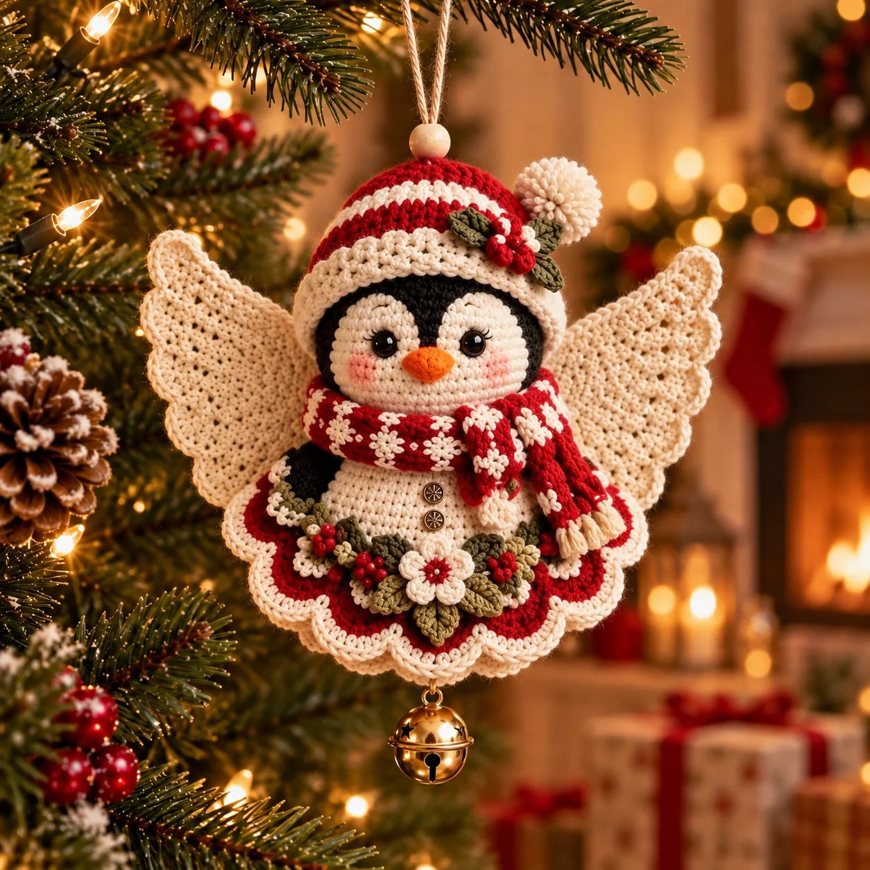 🔥LAST DAY 70% OFF - 🎄DIY Crochet Christmas Angel Ornament Kit – Make, Hang & Treasure✨