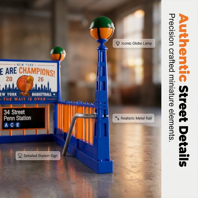 🏀🚇New York City Basketball Theme Subway Model Decor
