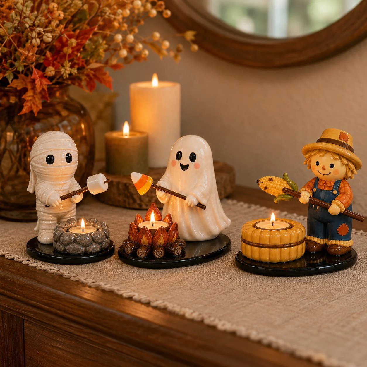 🔥LAST DAY 70% OFF💥Halloween Campfire Tealight Holder
