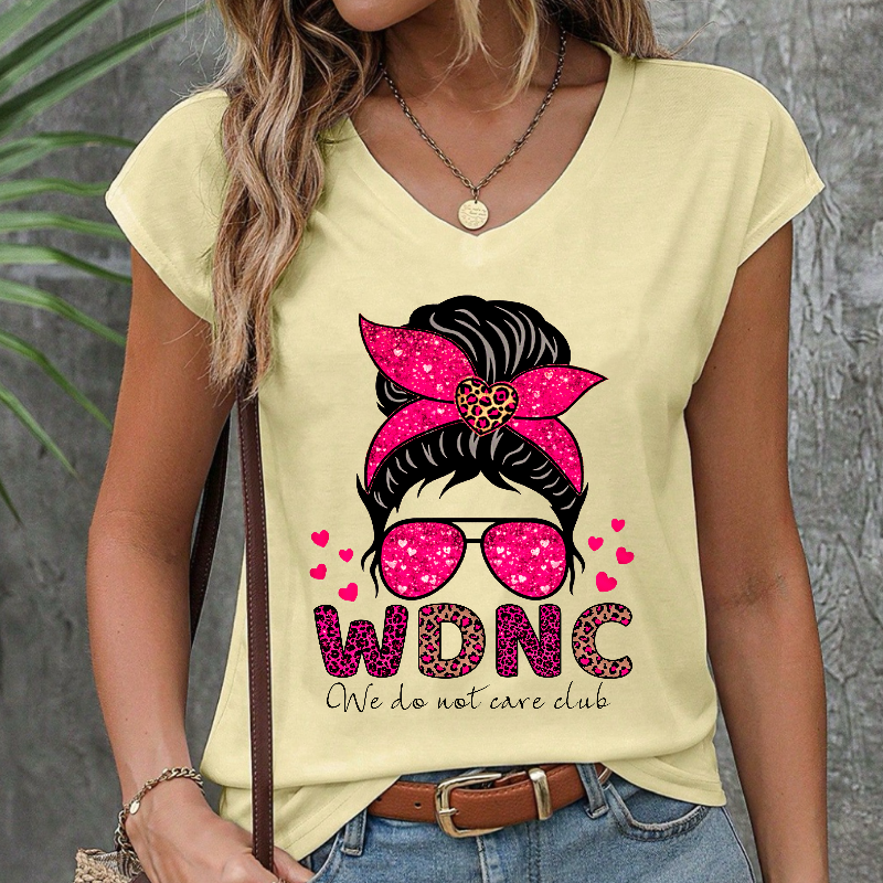 We Do Not Care Club V-neck shirts