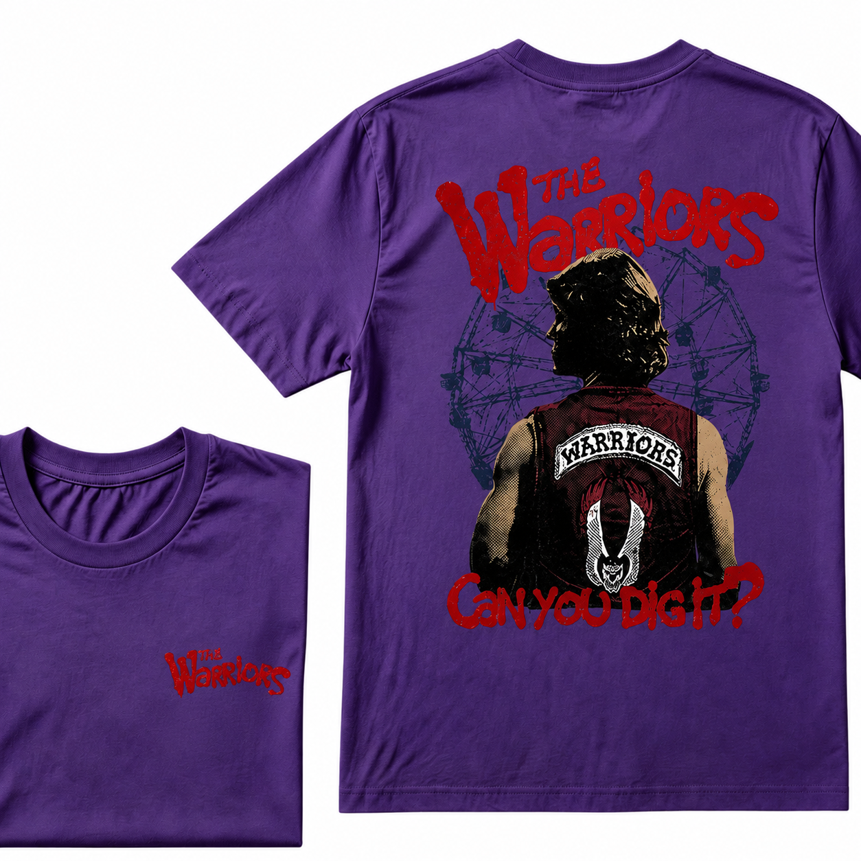 The Warriors “Can You Dig It?” Vintage Graphic T-Shirt – Front & Back Print