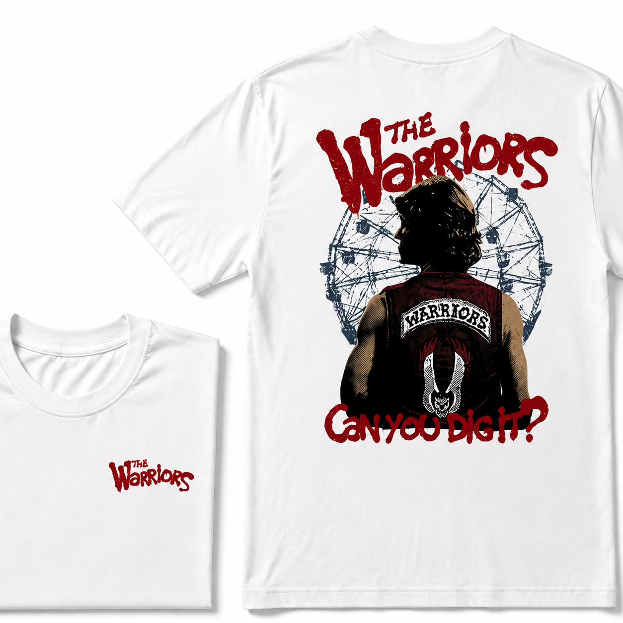 The Warriors “Can You Dig It?” Vintage Graphic T-Shirt – Front & Back Print