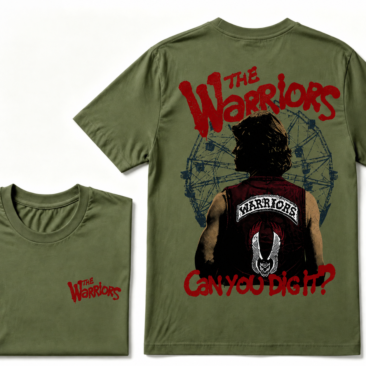 The Warriors “Can You Dig It?” Vintage Graphic T-Shirt – Front & Back Print