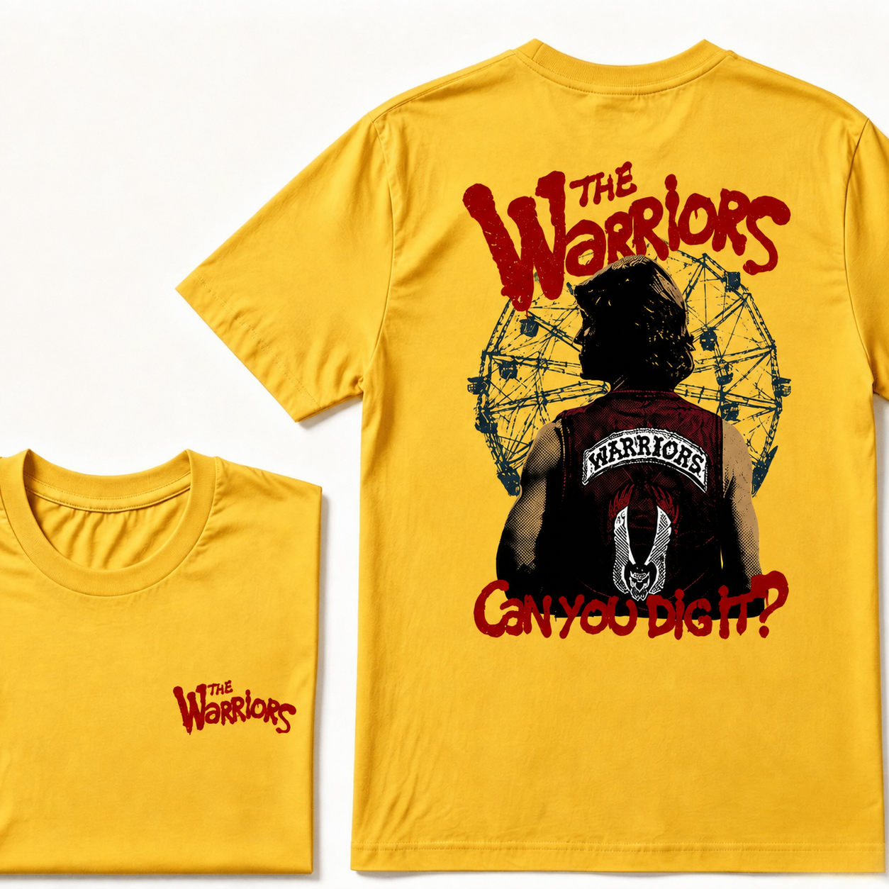 The Warriors “Can You Dig It?” Vintage Graphic T-Shirt – Front & Back Print