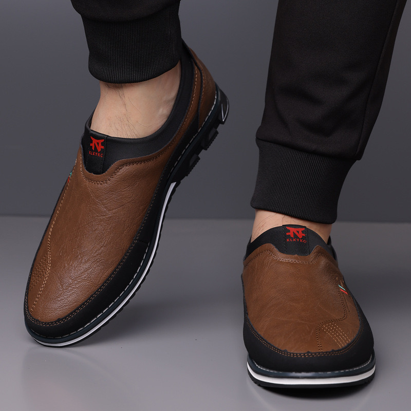 TREADVALE®Men’s Slip-On Loafers – Handcrafted with Arch Support