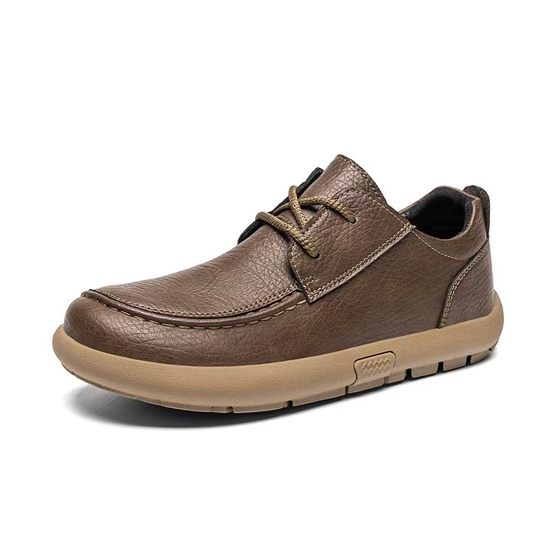 Men's handmade genuine leather orthopedic loafers