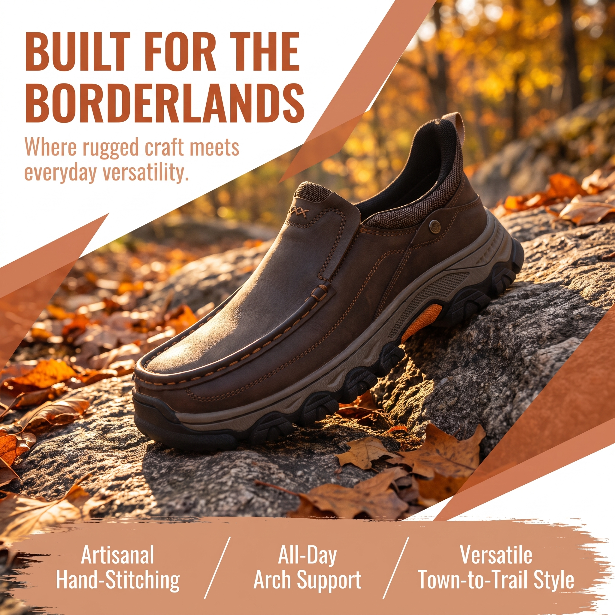 TREADVALE®Men's Handmade Cowhide Orthopedic Walking Shoes