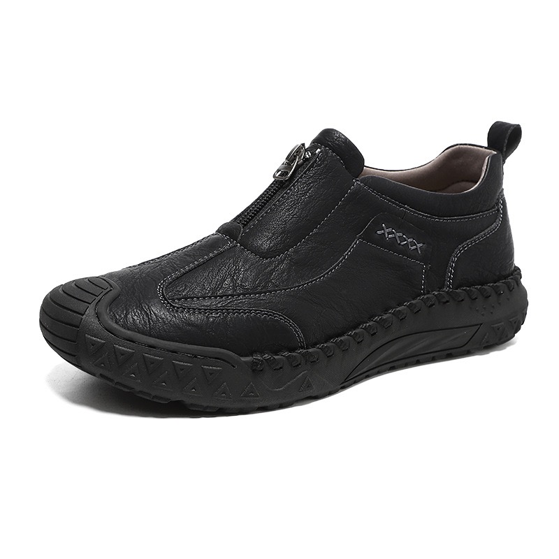mens handmade genuine leather orthopedic shoes 