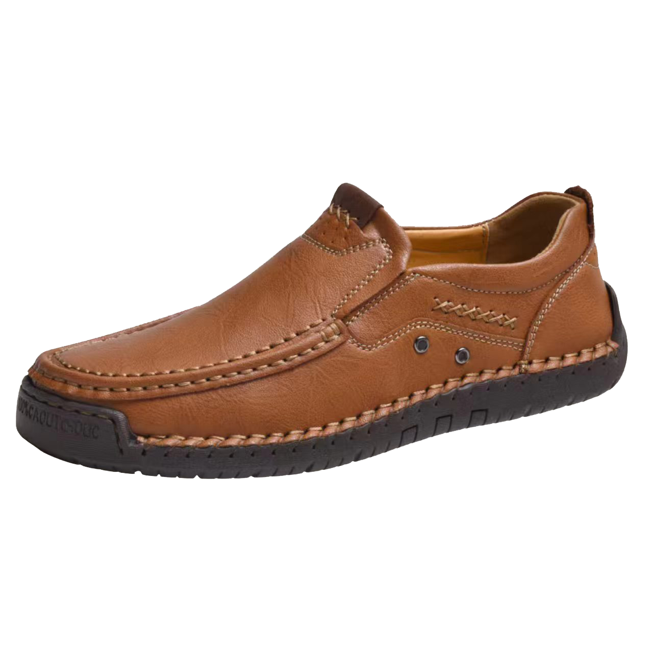 TREADVALE®Men's Hand‑Stitched Casual Slip‑on Leather Shoes
