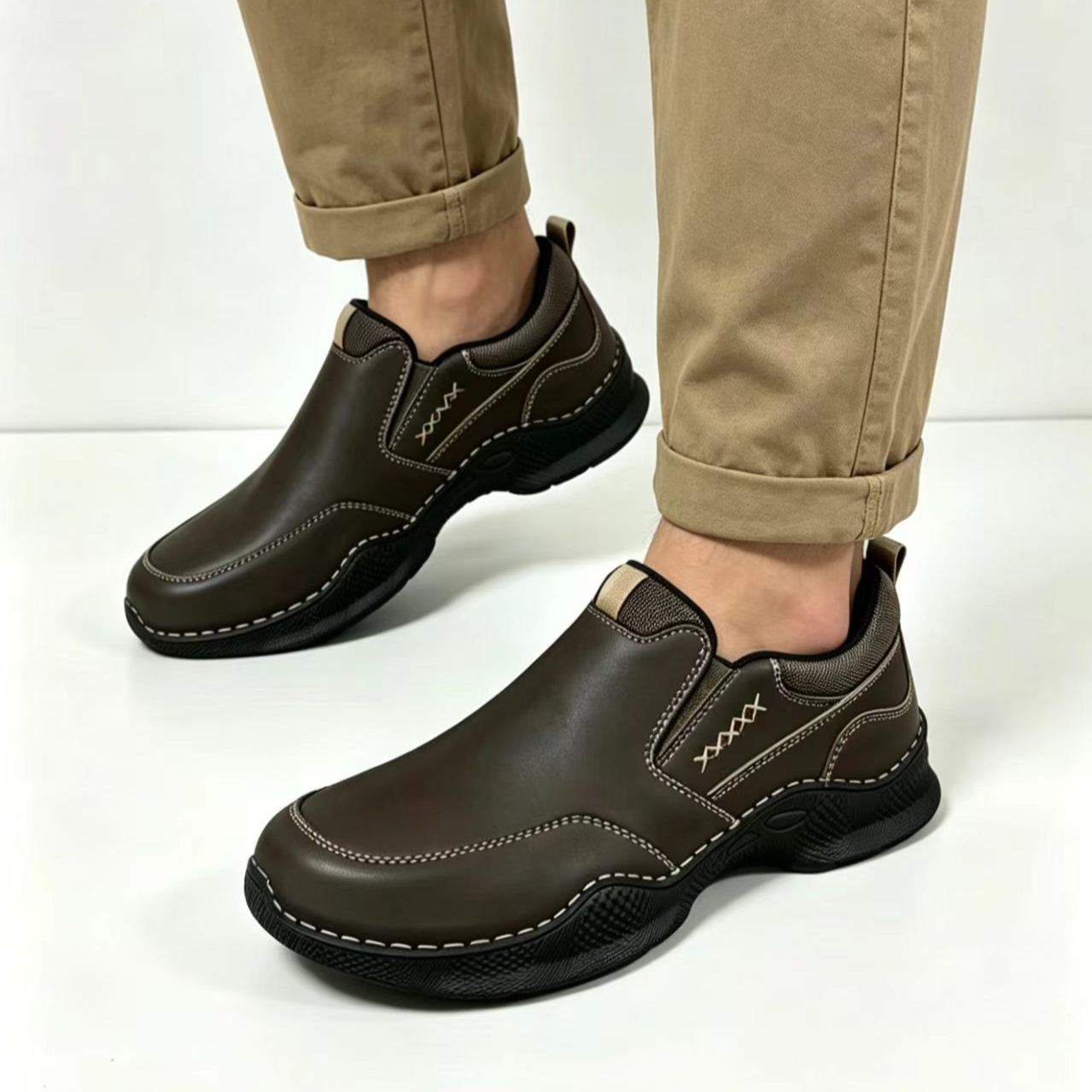 ⏰Last Day!45% OFF 🔥MANTRAFF®Men's Premium Leather Orthopedic Walking Shoes