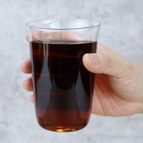 EIKS 2 Pack Crystal Clear Drinking Glasses Cups, 460ml/15.5oz