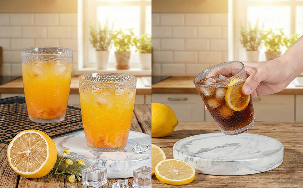 kitchen drinkware set decorative tumblers for drinks acrylic whiskey tumbler