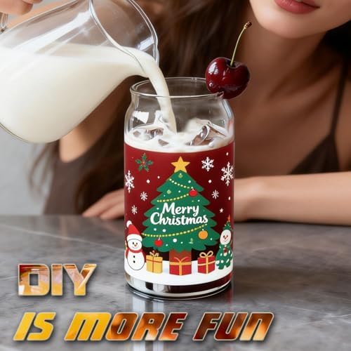 Etolies Drinking Glasses Set of 10, 17oz Can Shaped Glass Cups, Clear Highball Glasses, Cute Coffee Tumbler Glass, Ideal for Cocktails, Iced Coffee
