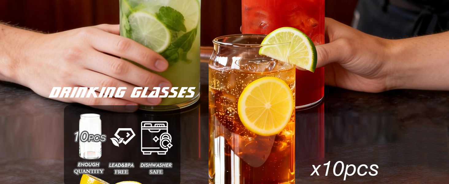 drinking glasses