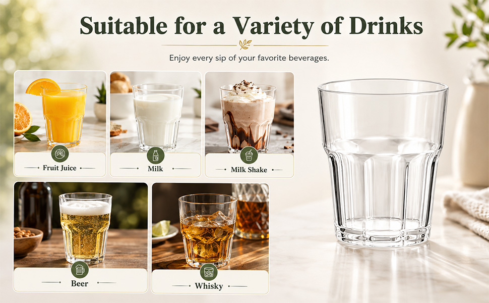 Plastic Reusable Drinking Glasses