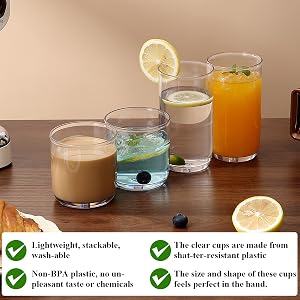 glasses drinking set