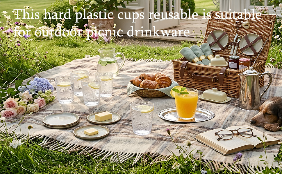 plastic cups reusable acrylic tumblers