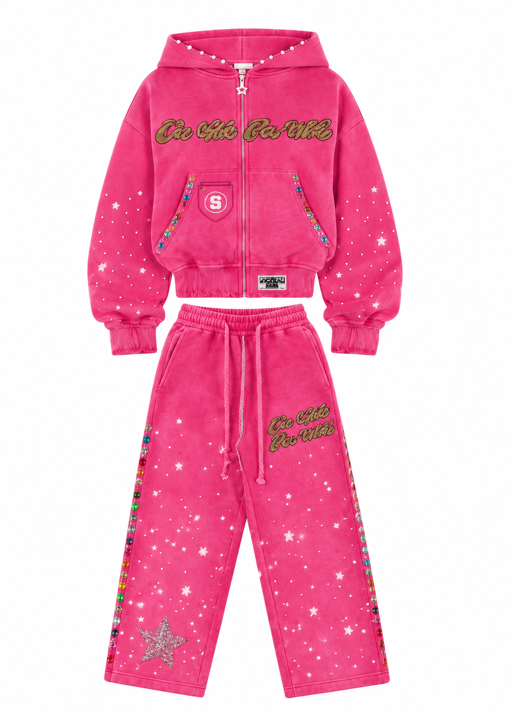 No Risk No Rari Tracksuit Hot Pink