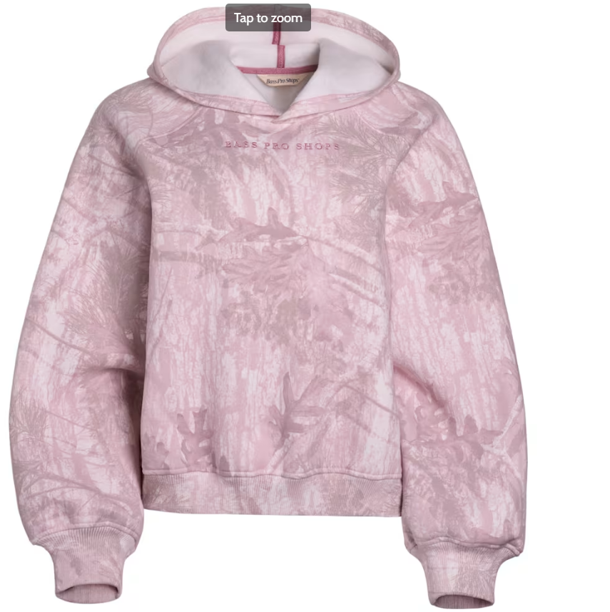 New!Bass Pro Shops Balloon-Sleeve Hoodie