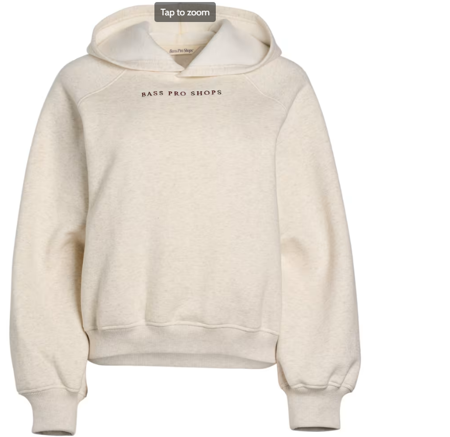 New!Bass Pro Shops Balloon-Sleeve Hoodie