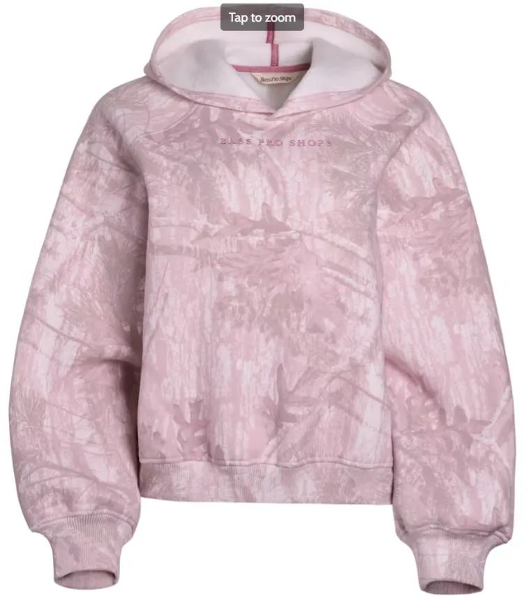 New!Bass Pro Shops Balloon-Sleeve Hoodie