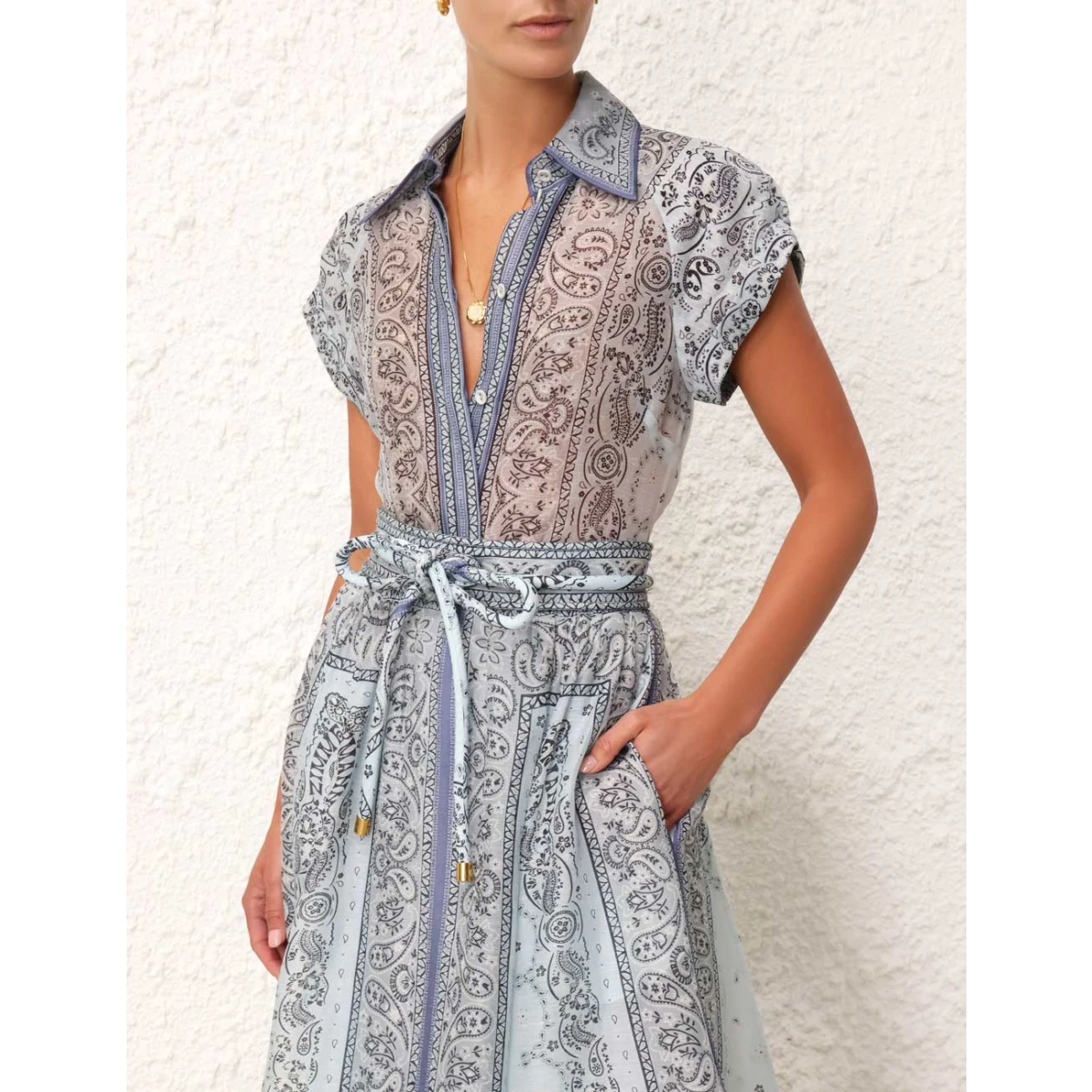 Blusa entallada Zimmermann Matchmaker