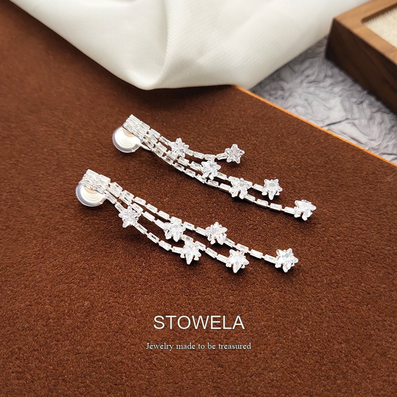 Vesper Star Crystal Clip-On Earrings product image 2