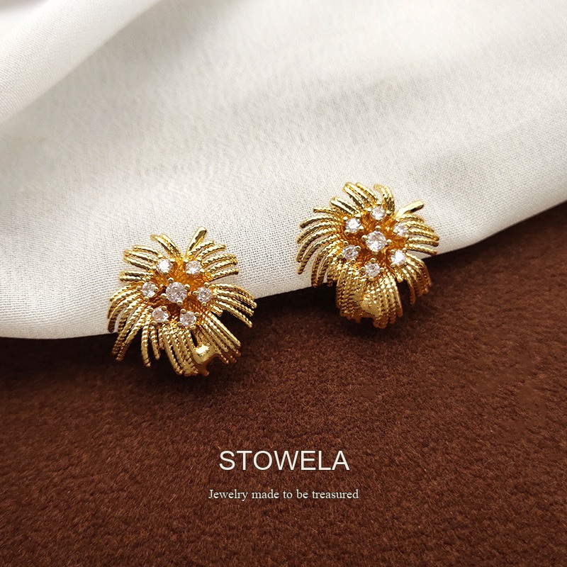 Amara Crystal Starburst Stud Earrings product image 2