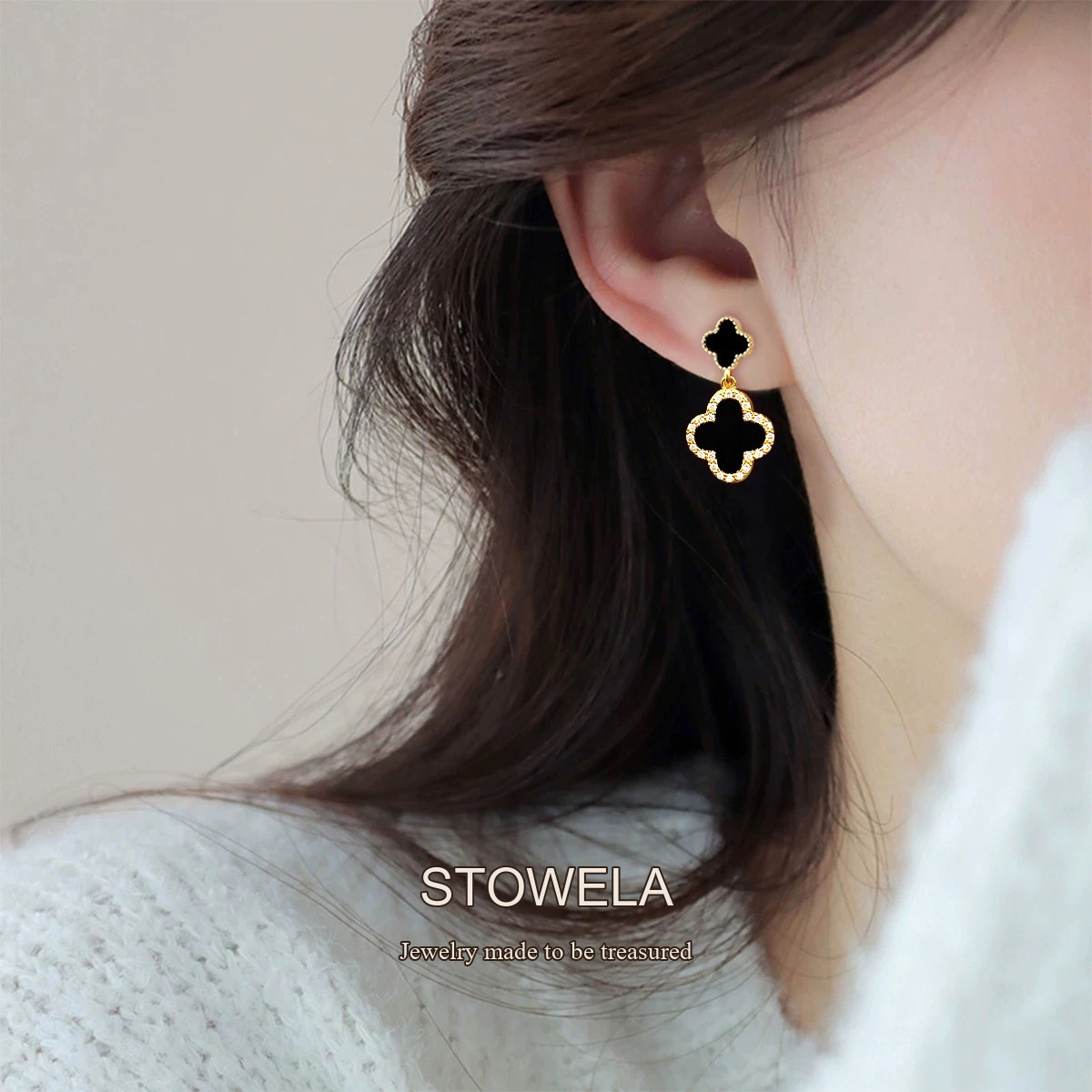 Amara Clover Clip-On Earrings product image 2