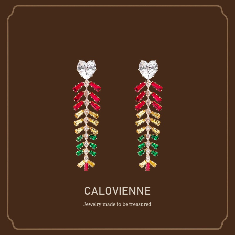 Lumière Wheat Ear Tassel Clip-On Drop Earrings Calovienne cover image