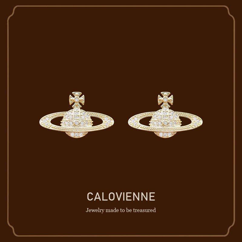 Lumière Orbit Pavé Crystal Celestial Clip-On Earrings Calovienne cover image