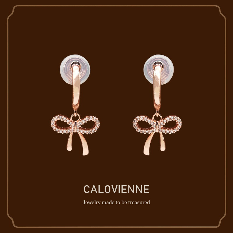 Aurelia Bow Butterfly Clip-On Earrings Calovienne cover image