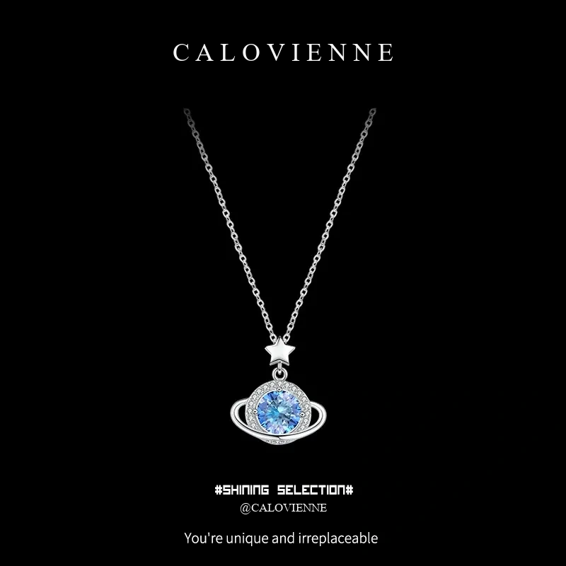 Celestial Orbit Moissanite Necklace product image 4