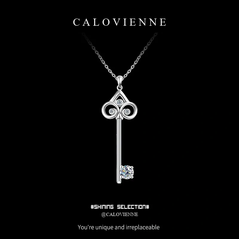 Promise Key Moissanite Necklace product image 1