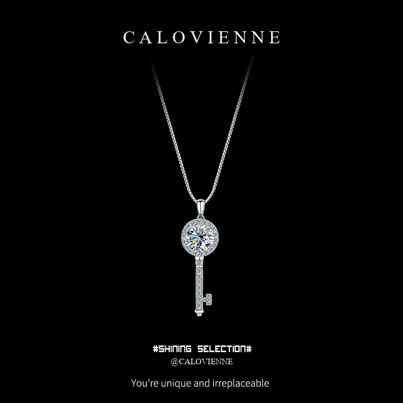Promise Key Moissanite Necklace product image 1