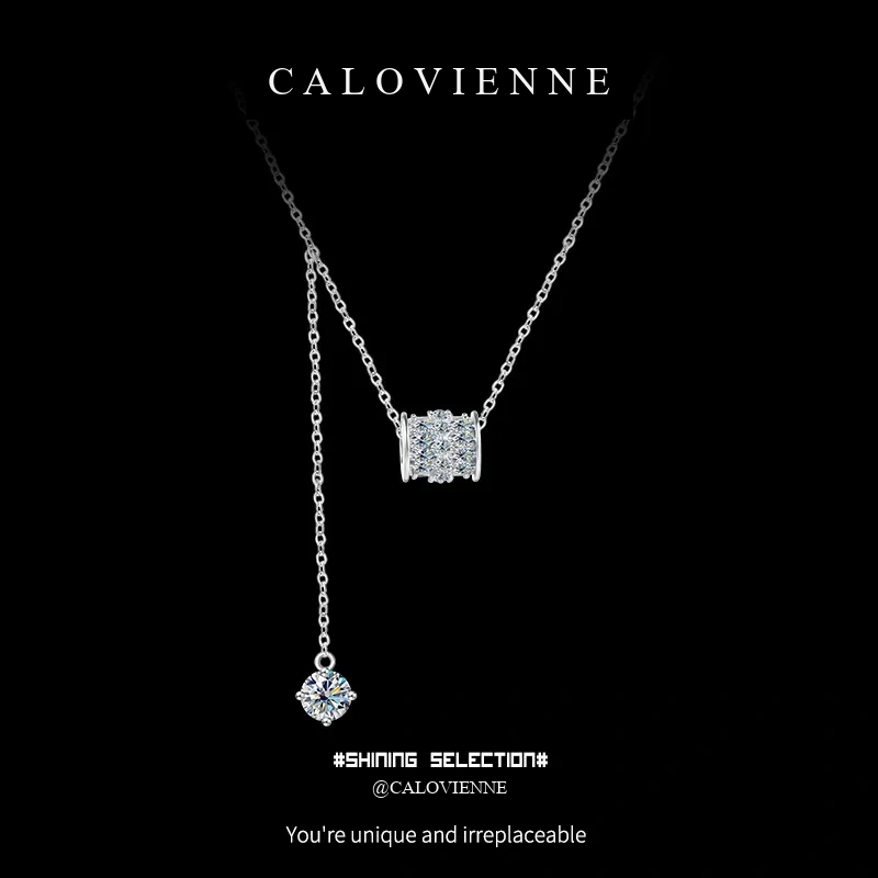 Cascading Fringe Moissanite Necklace product image 4