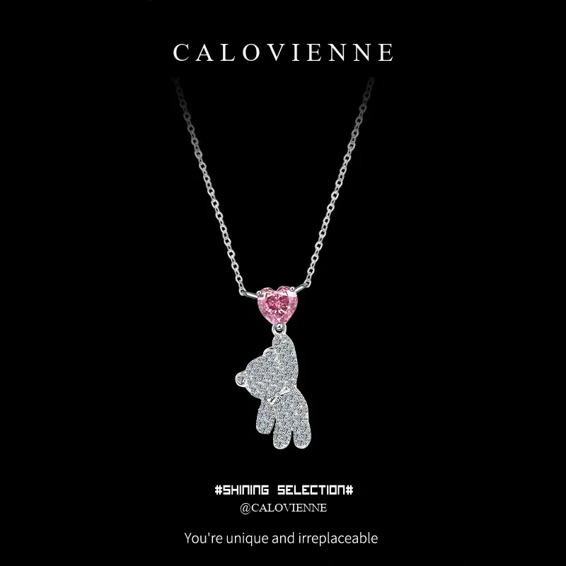 Wishing Bear Moissanite Necklace product image 1