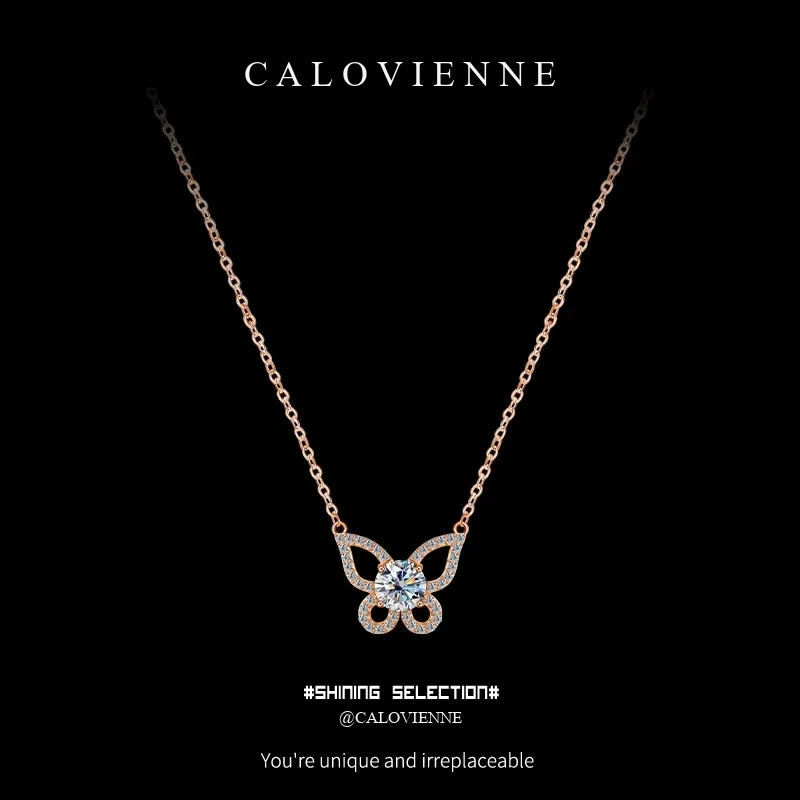 Celestial Butterfly Moissanite Necklace product image 4