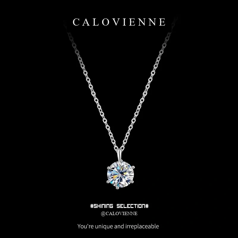 Signature Solitaire 31 Moissanite Necklace product image 1