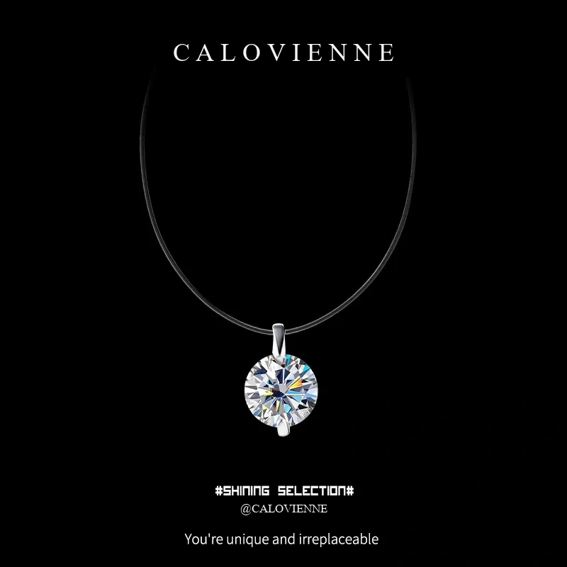 Signature Halo Moissanite Necklace product image 1