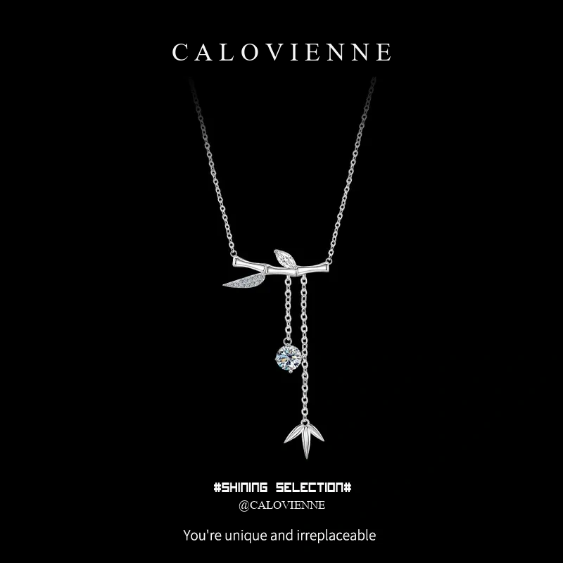 Bamboo Grace Moissanite Necklace product image 1