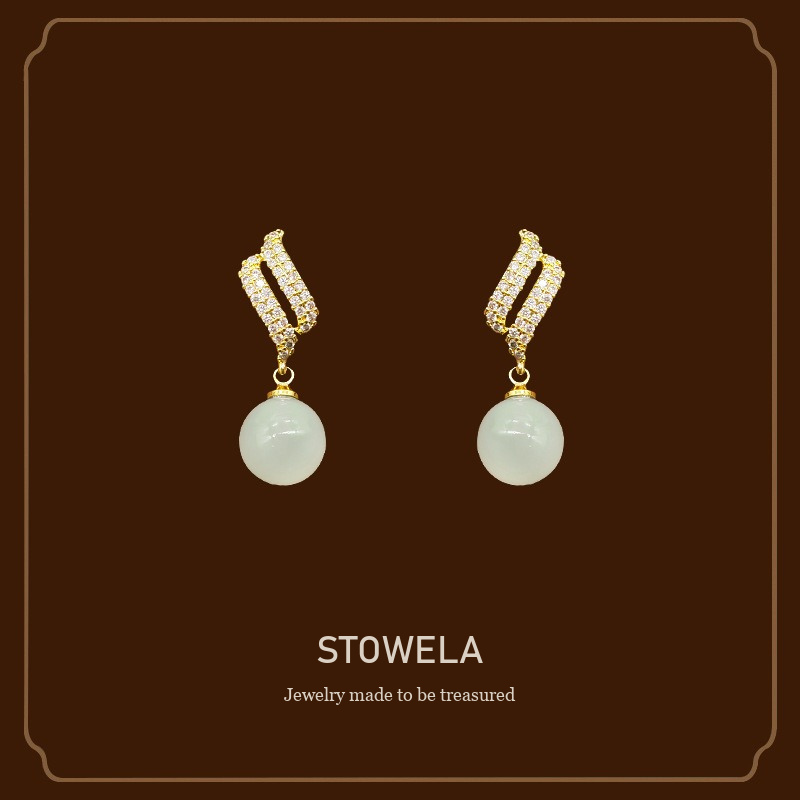 Aurelia Jade-Inspired Clip-On Earrings product image 1