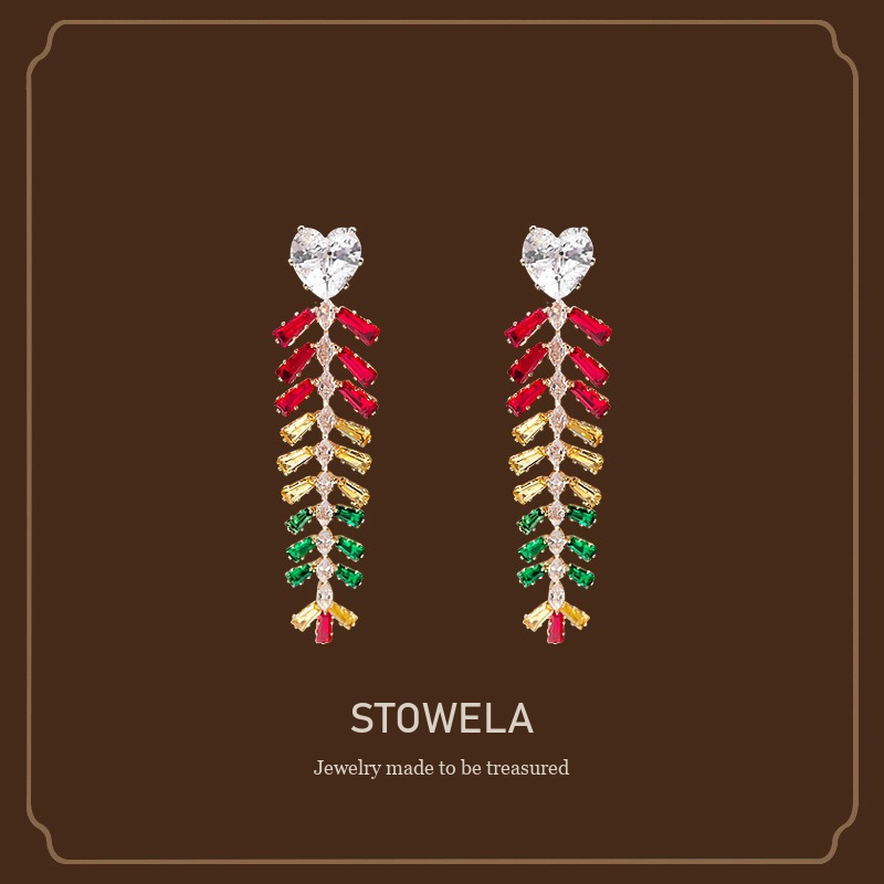 Lumière Wheat Ear Tassel Clip-On Drop Earrings product image 1