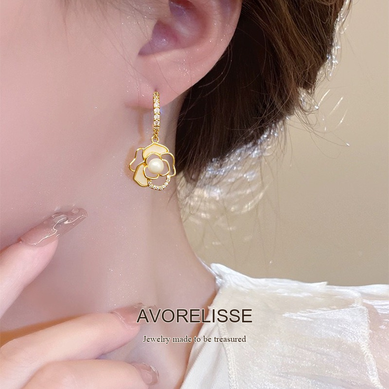 Celeste Camellia Clip-On Earrings product image 2