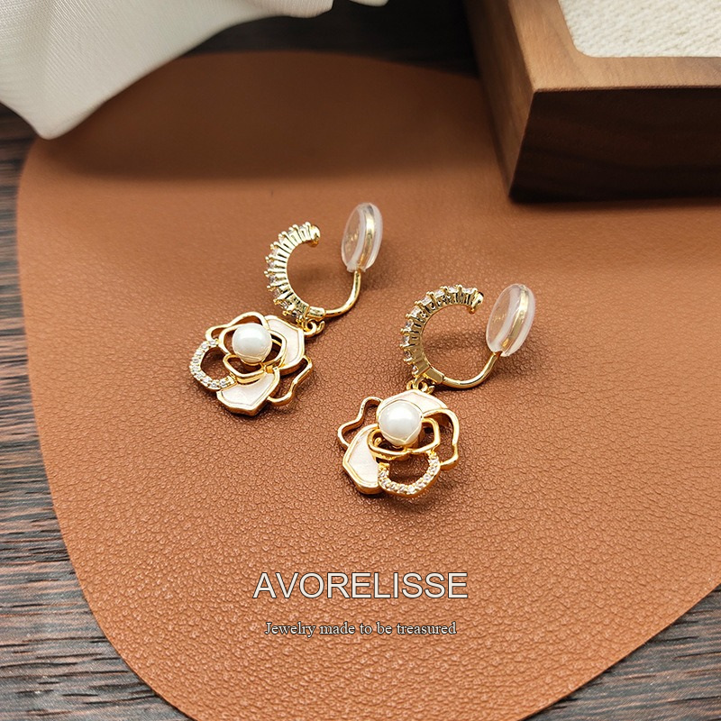 Celeste Camellia Clip-On Earrings product image 3