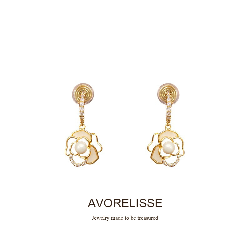 Celeste Camellia Clip-On Earrings product image 8