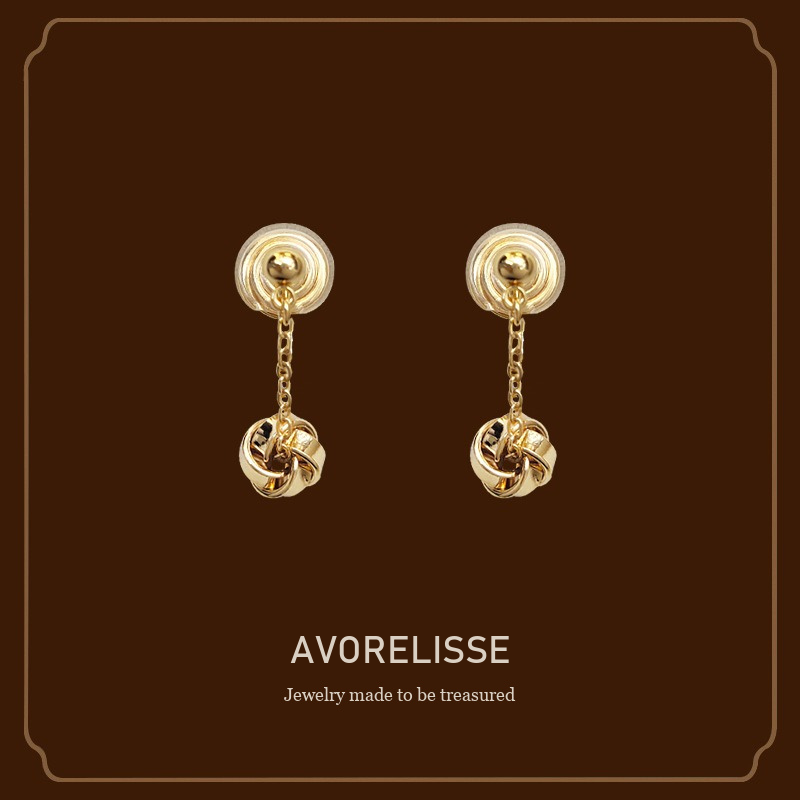 Élan Knot Clip-On Drop Earrings product image 1